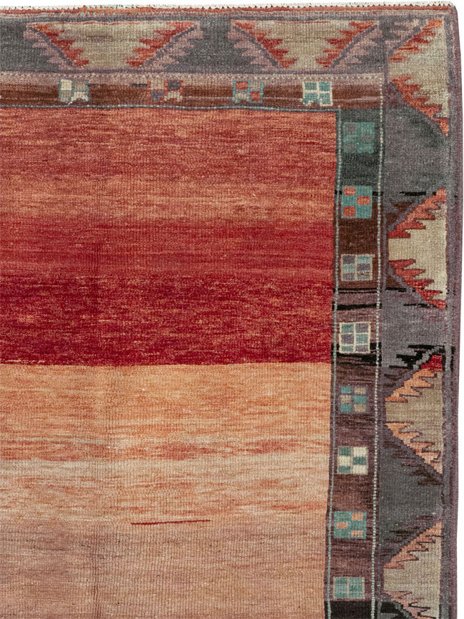 Vintage Turkish Anatolian Wide Gallery Runner, No.33339 - Gss