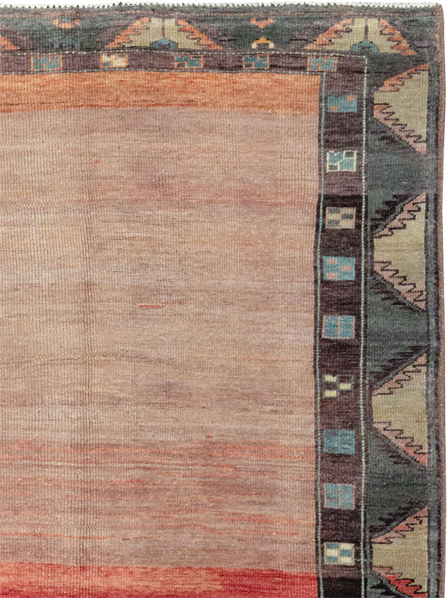 Vintage Turkish Anatolian Wide Gallery Runner, No.33339 - Gss