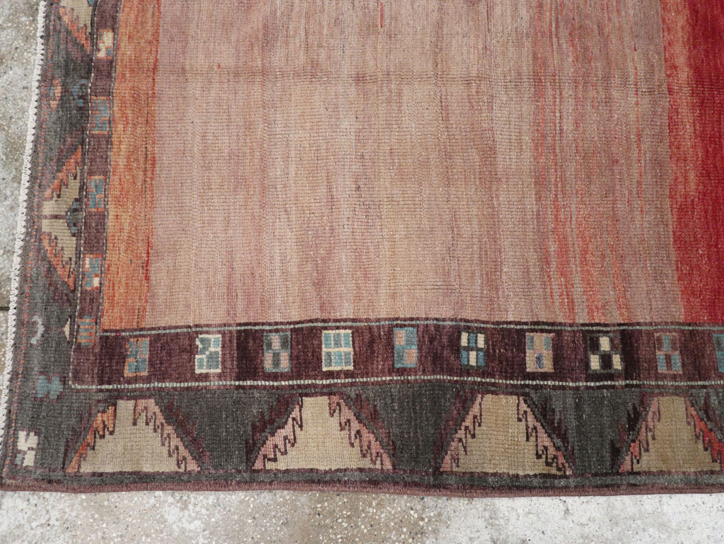 Vintage Turkish Anatolian Wide Gallery Runner, No.33339 - Gss
