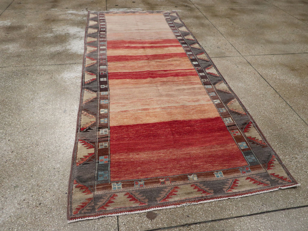Vintage Turkish Anatolian Wide Gallery Runner, No.33339 - Gss