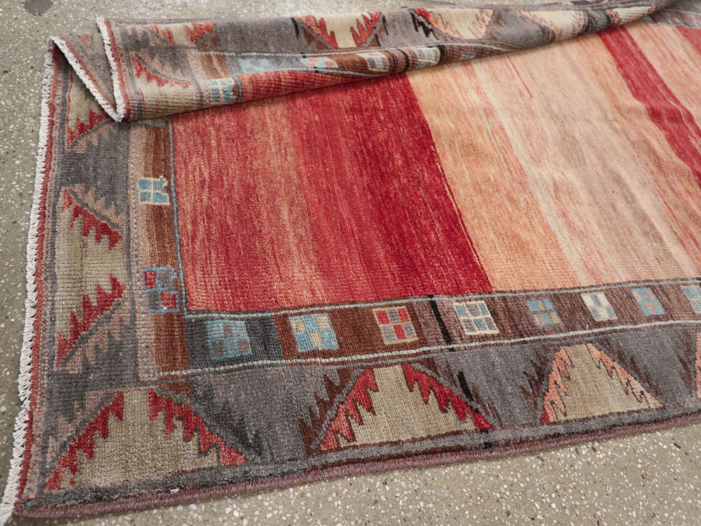 Vintage Turkish Anatolian Wide Gallery Runner, No.33339 - Gss