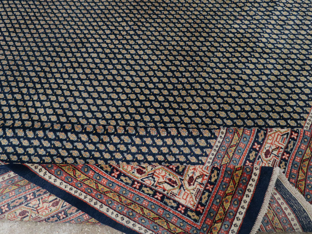 Vintage Persian Mir Square Room Size Carpet, No.33345 - Gss
