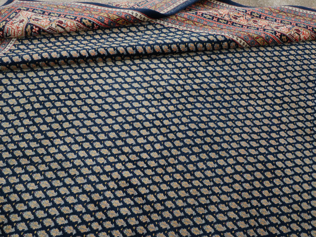 Vintage Persian Mir Square Room Size Carpet, No.33345 - Gss