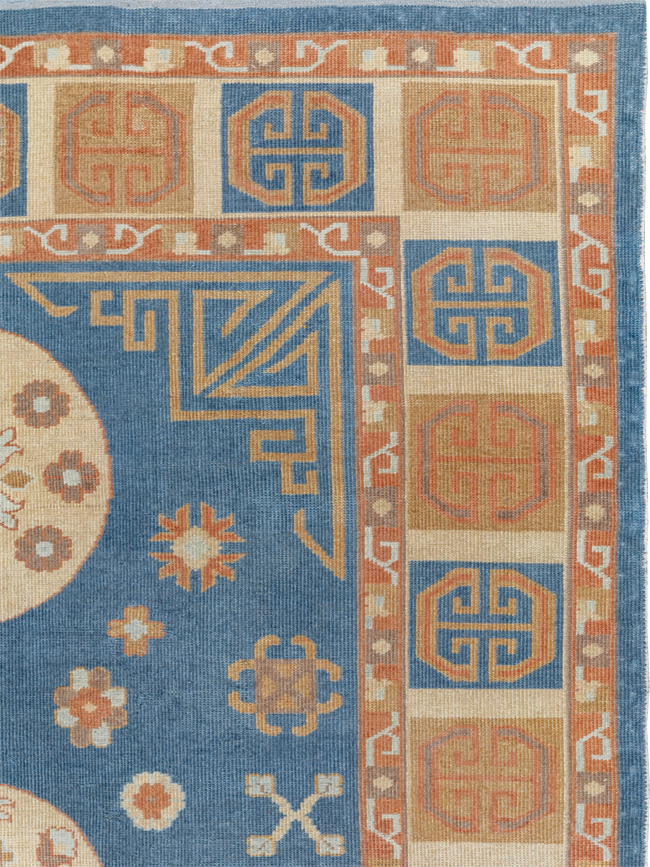 Vintage East Turkestan Khotan Room Size Carpet, No.33352 - Gss