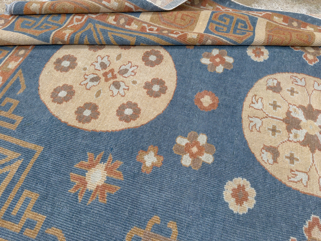 Vintage East Turkestan Khotan Room Size Carpet, No.33352 - Gss