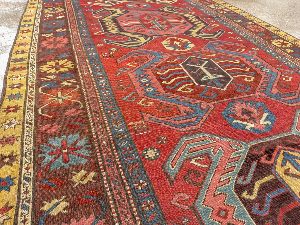 Antique Persian Northwest Wide Gallery Runner, No.33355 - Gss