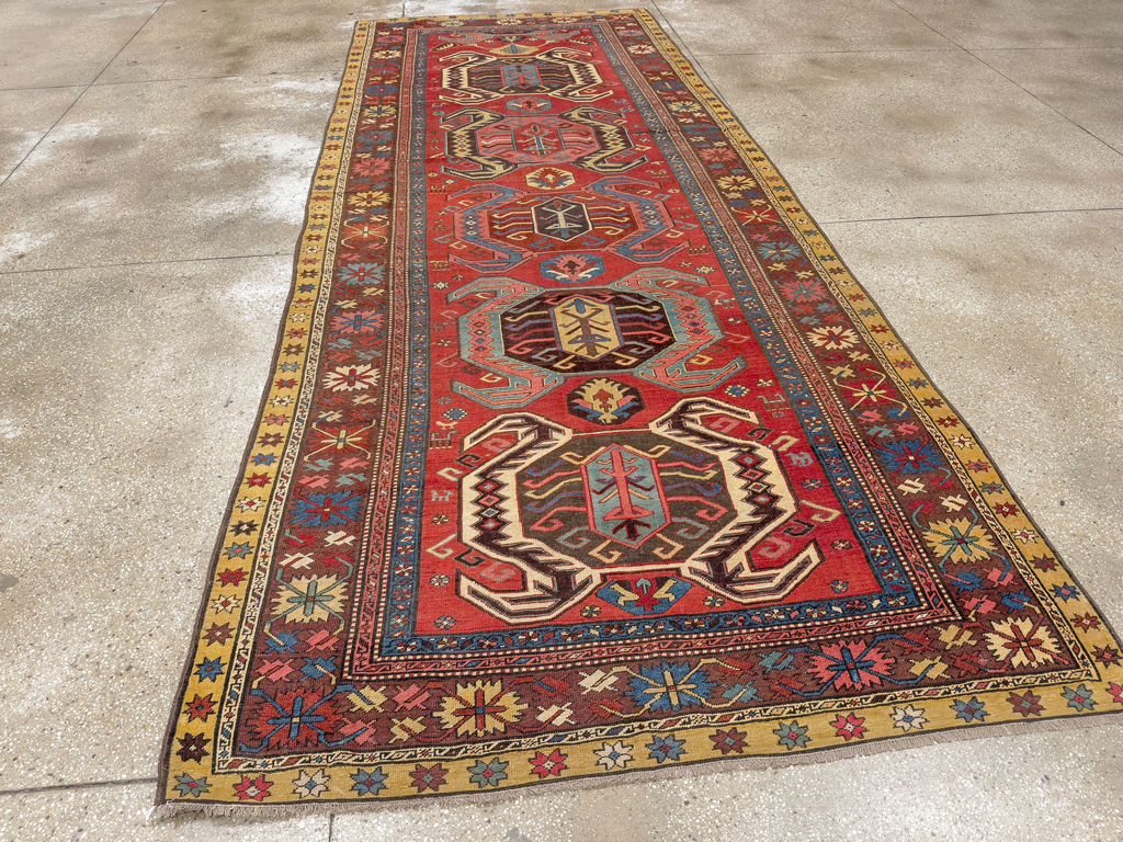 Antique Persian Northwest Wide Gallery Runner, No.33355 - Gss