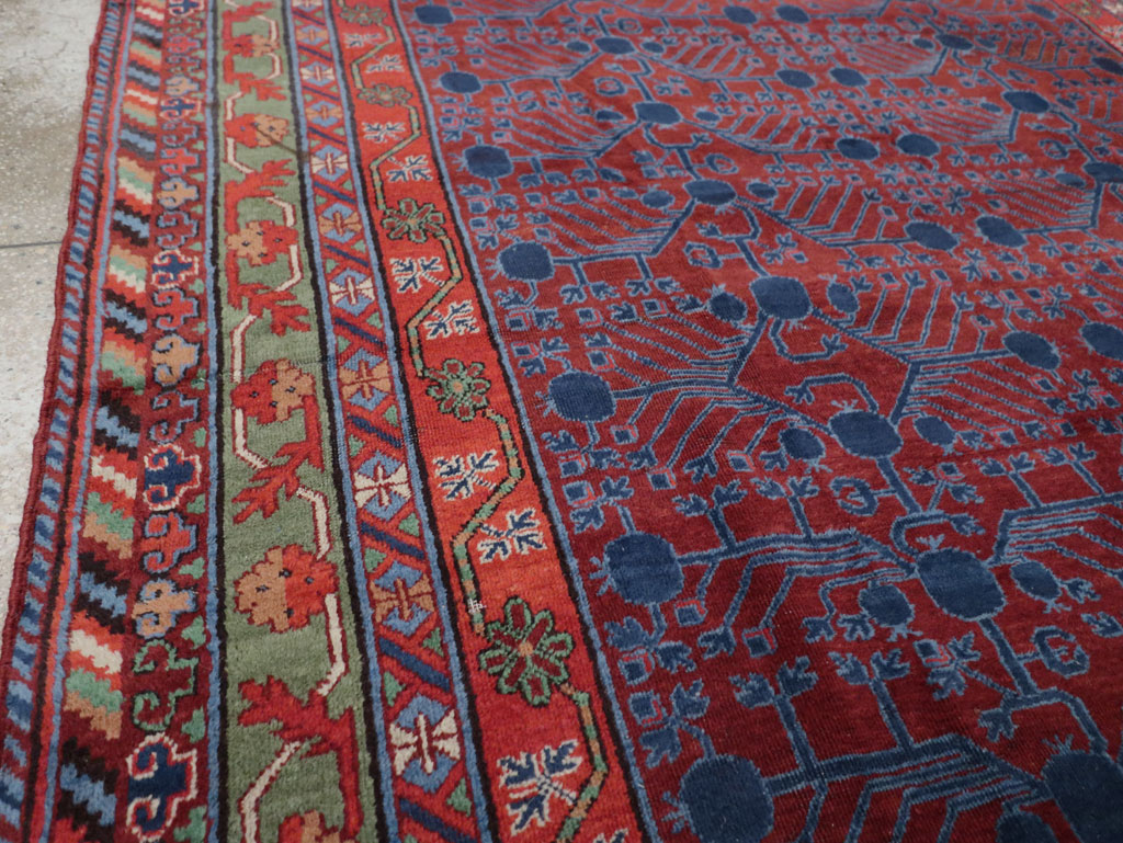 Antique East Turkestan Khotan Accent Rug, No.33356 - Gss