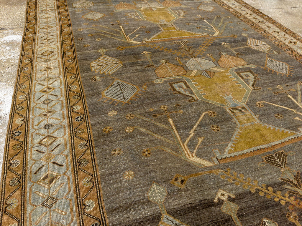 Antique Persian Kurdish Gallery Carpet, No.33359 - Gss