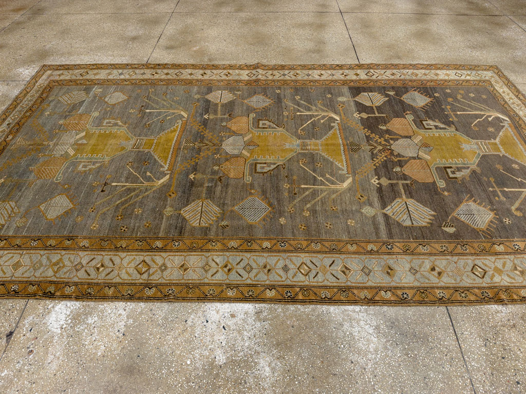 Antique Persian Kurdish Gallery Carpet, No.33359 - Gss