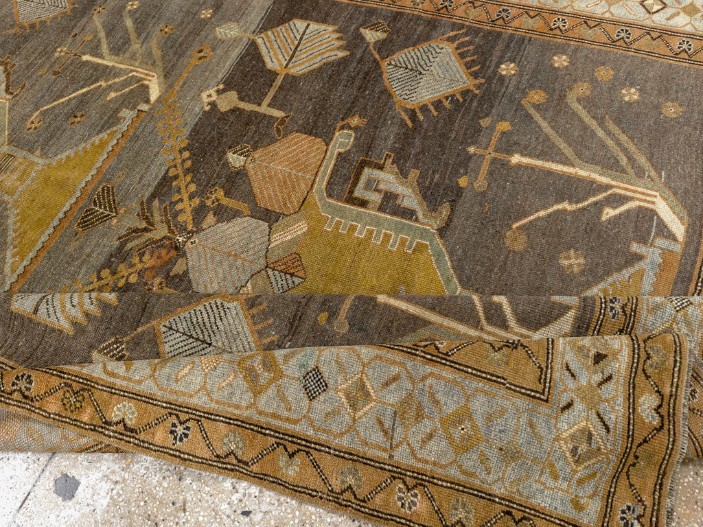 Antique Persian Kurdish Gallery Carpet, No.33359 - Gss
