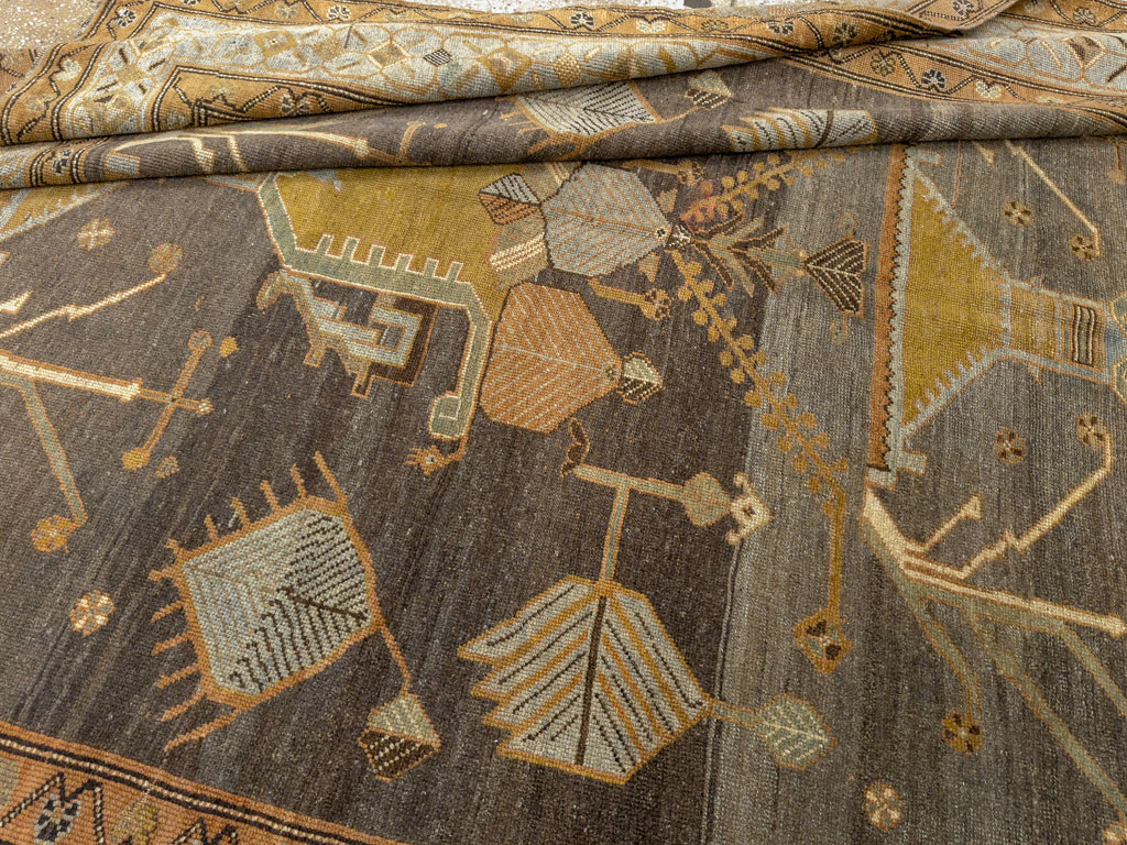 Antique Persian Kurdish Gallery Carpet, No.33359 - Gss