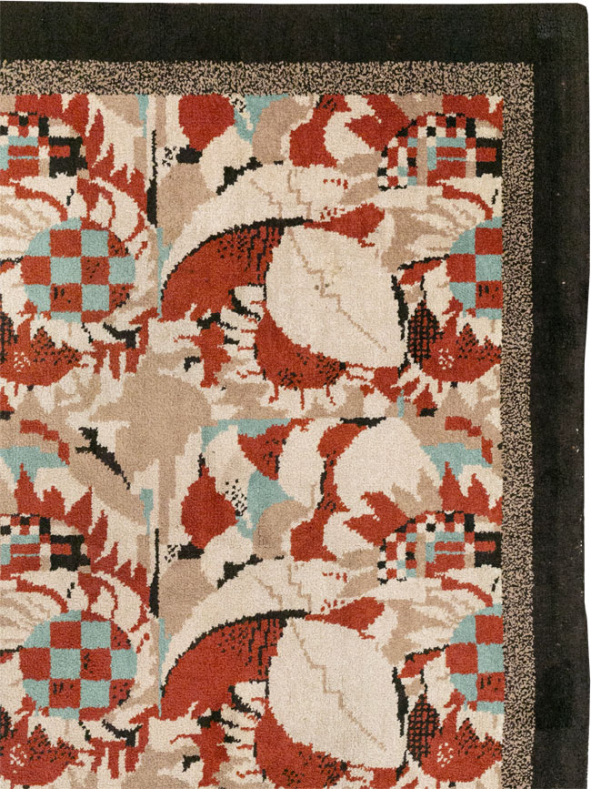 Vintage French Art Deco Room Size Carpet, No.33360 - Gss