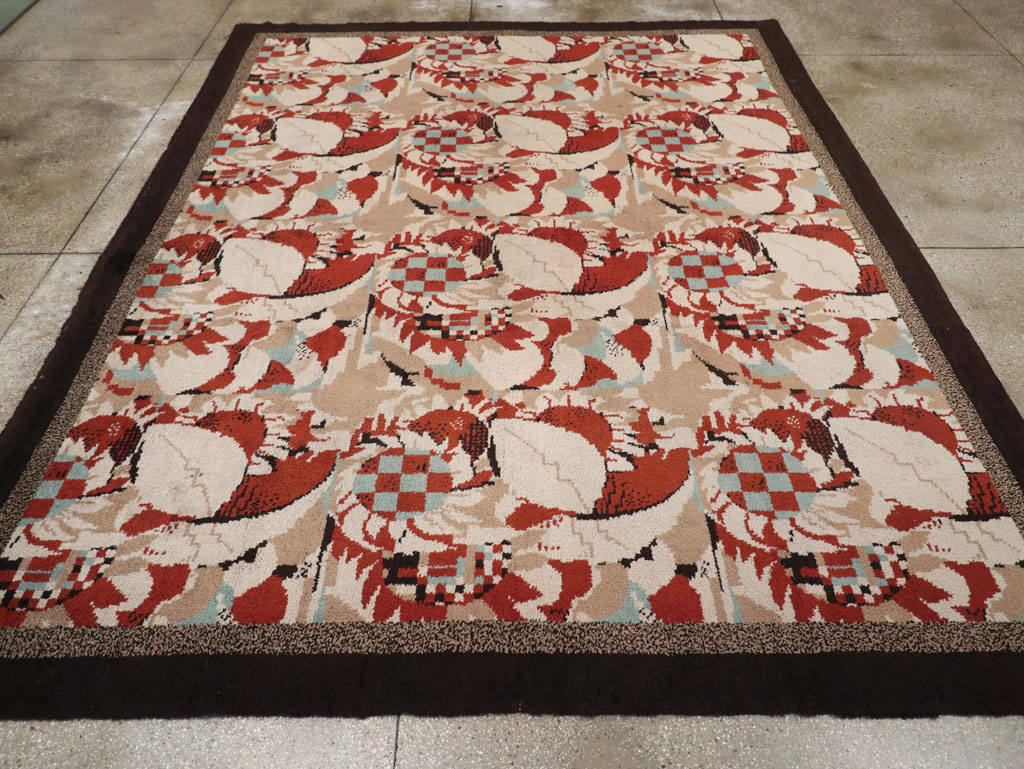 Vintage French Art Deco Room Size Carpet, No.33360 - Gss