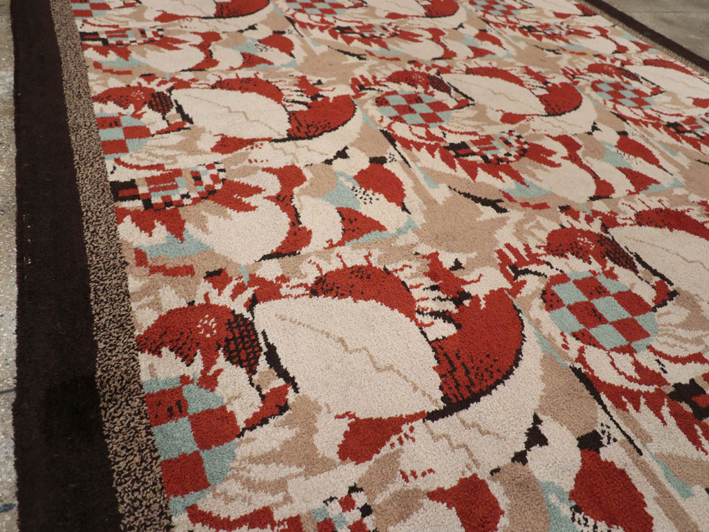 Vintage French Art Deco Room Size Carpet, No.33360 - Gss