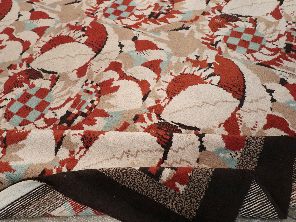 Vintage French Art Deco Room Size Carpet, No.33360 - Gss