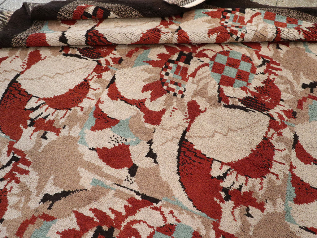 Vintage French Art Deco Room Size Carpet, No.33360 - Gss