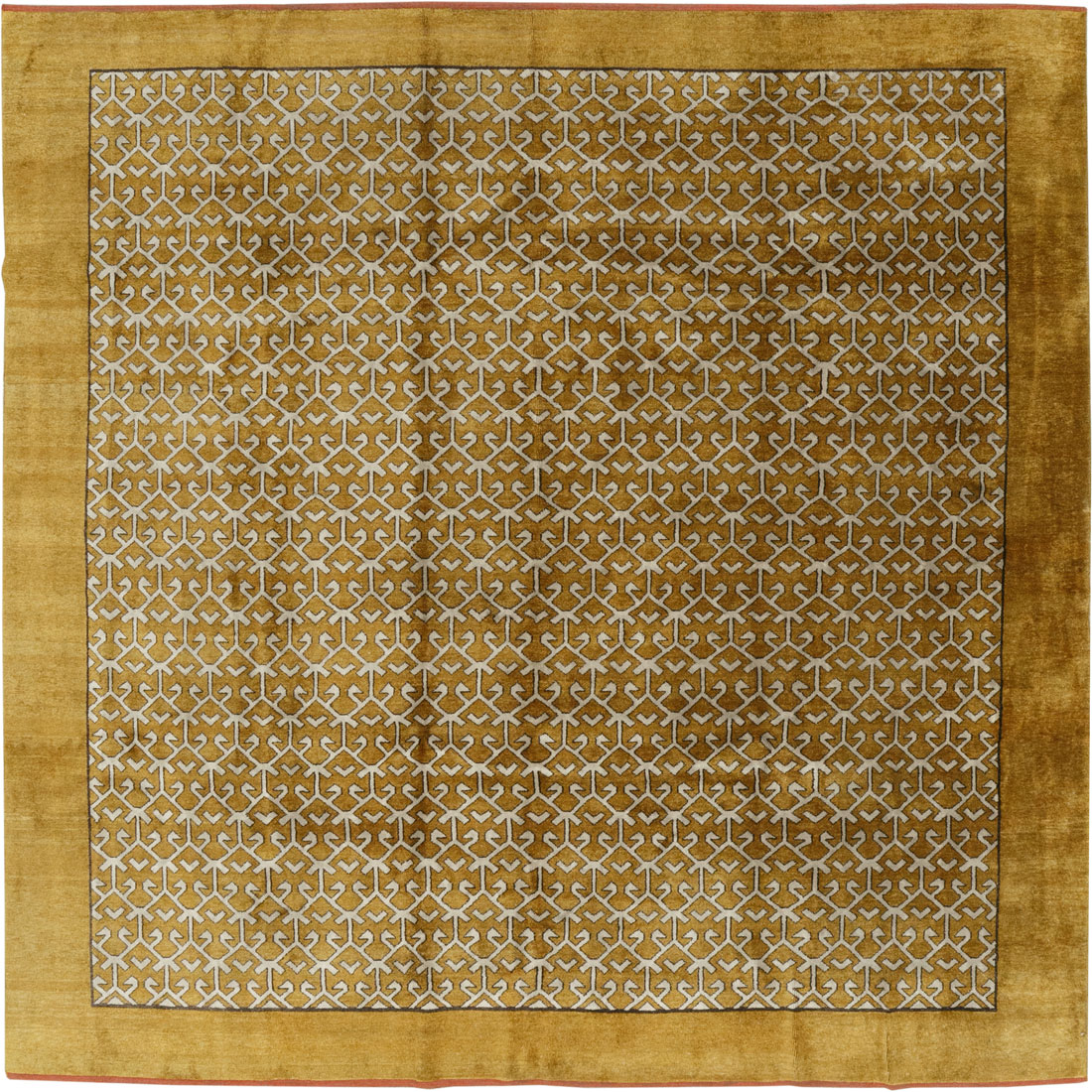 Vintage Turkish Anatolian Square Room Size Carpet, No.33363 - Gss