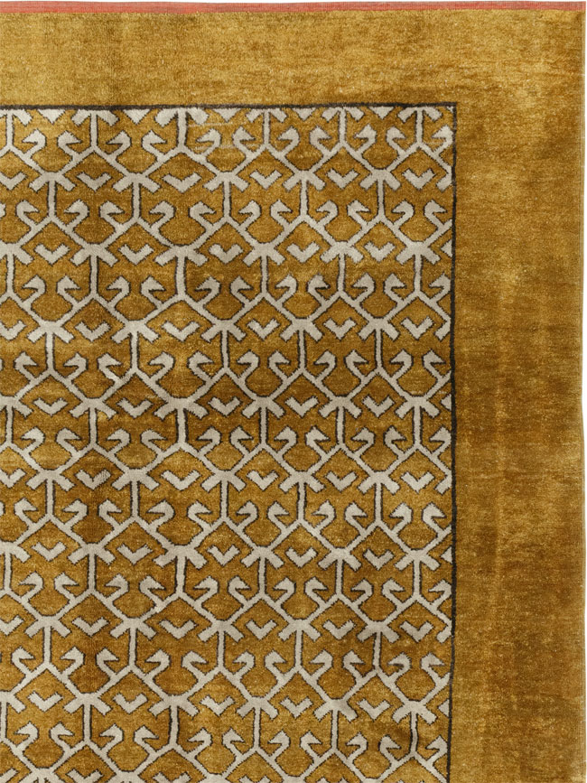 Vintage Turkish Anatolian Square Room Size Carpet, No.33363 - Gss