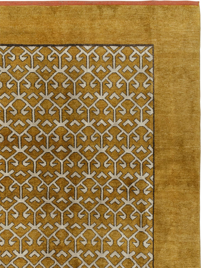 Vintage Turkish Anatolian Square Room Size Carpet, No.33363 - Gss
