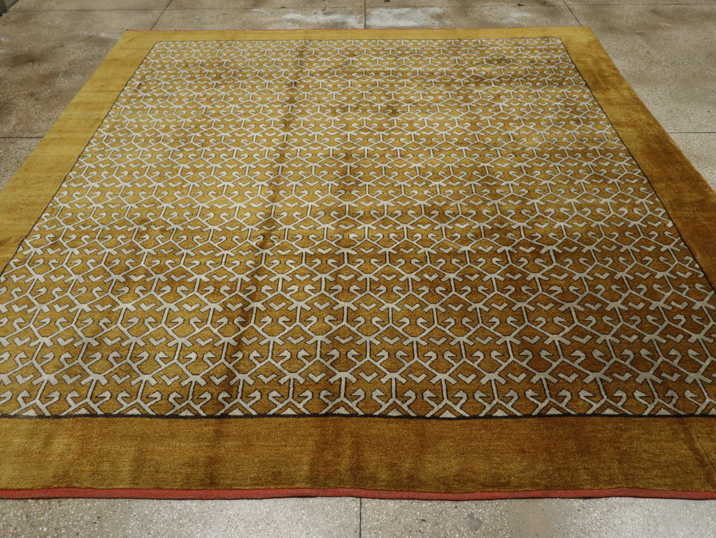 Vintage Turkish Anatolian Square Room Size Carpet, No.33363 - Gss
