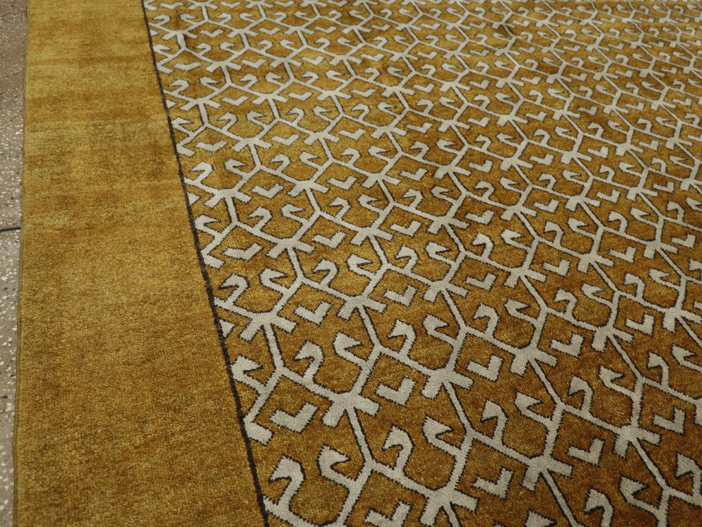 Vintage Turkish Anatolian Square Room Size Carpet, No.33363 - Gss