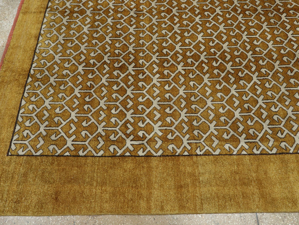 Vintage Turkish Anatolian Square Room Size Carpet, No.33363 - Gss