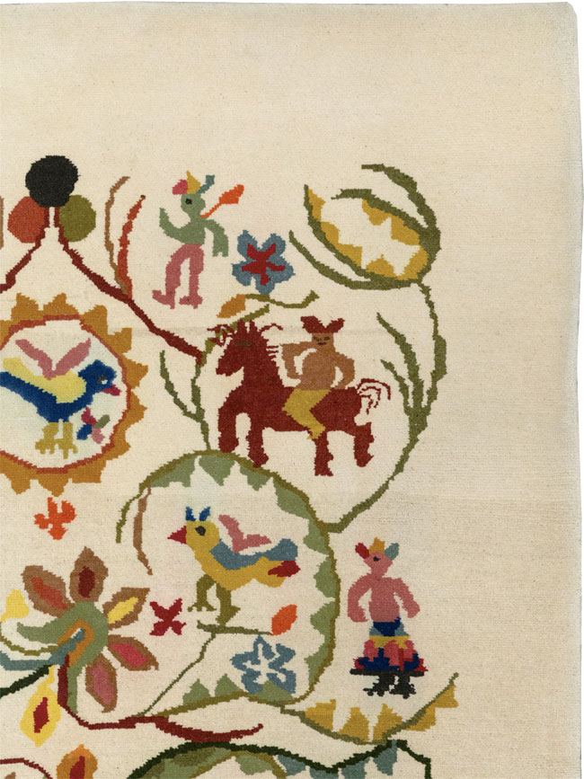 Mid-20th Century Art Deco Carpet By Olga Fisch, No.33367 - Gss