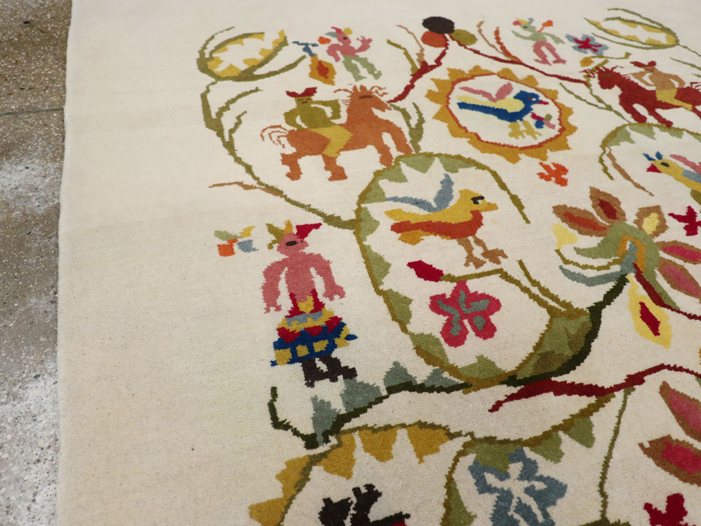 Mid-20th Century Art Deco Carpet By Olga Fisch, No.33367 - Gss