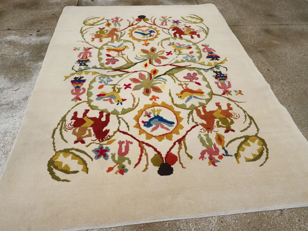 Mid-20th Century Art Deco Carpet By Olga Fisch, No.33367 - Gss