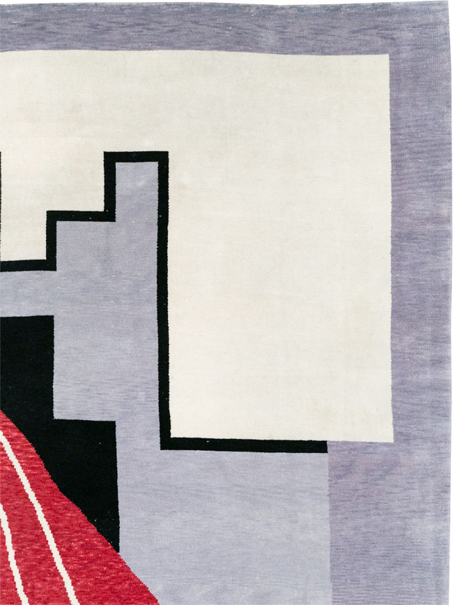 Modern Turkish Art Deco Square Room Size Carpet, No.33368 - Gss