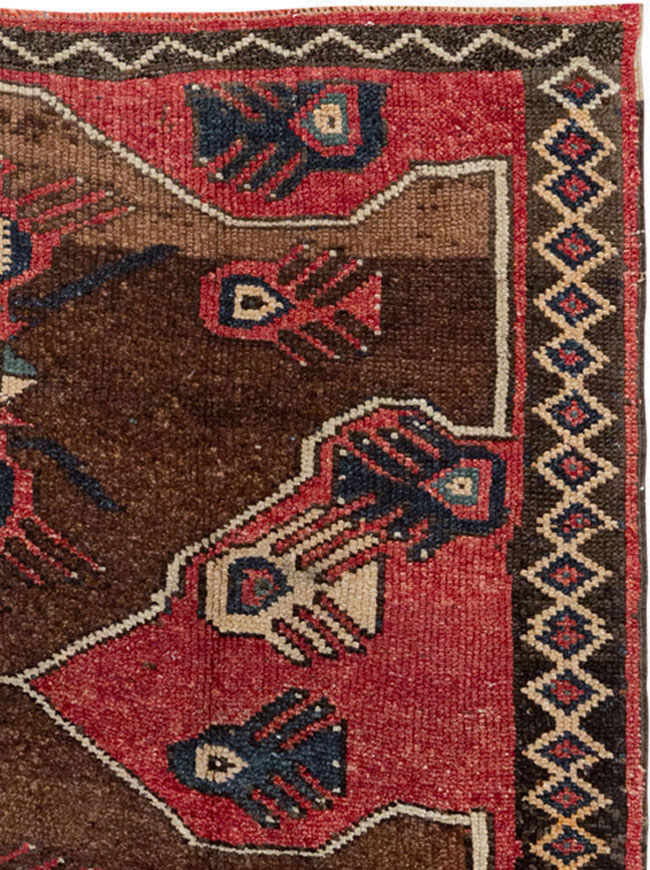 Vintage Turkish Anatolian Wide Gallery Runner, No.33369 - Gss