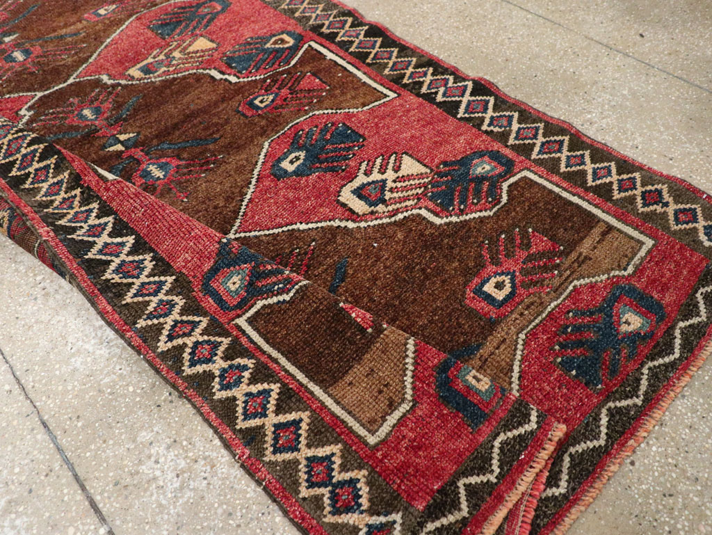 Vintage Turkish Anatolian Wide Gallery Runner, No.33369 - Gss