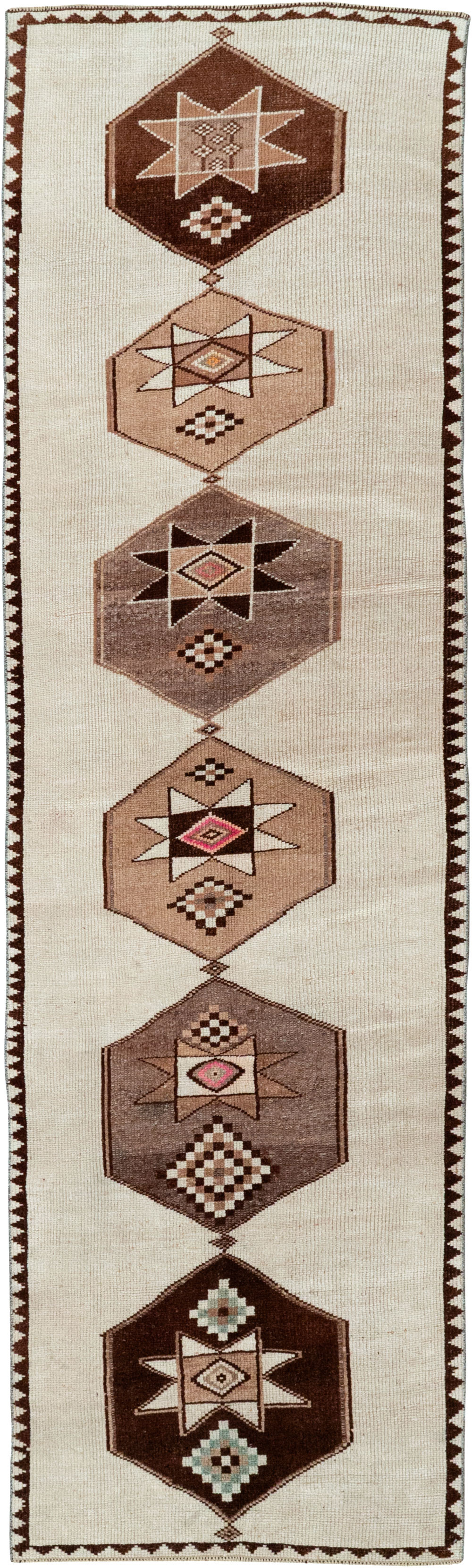 Vintage Turkish Anatolian Runner, No.33373 - Gss