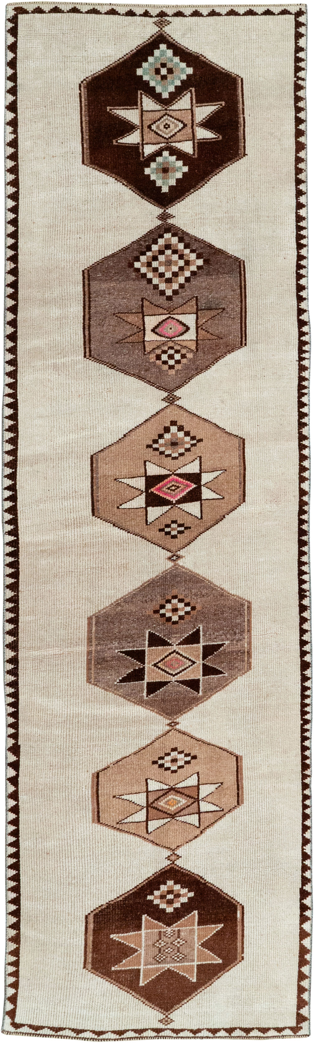Vintage Turkish Anatolian Runner, No.33373 - Gss