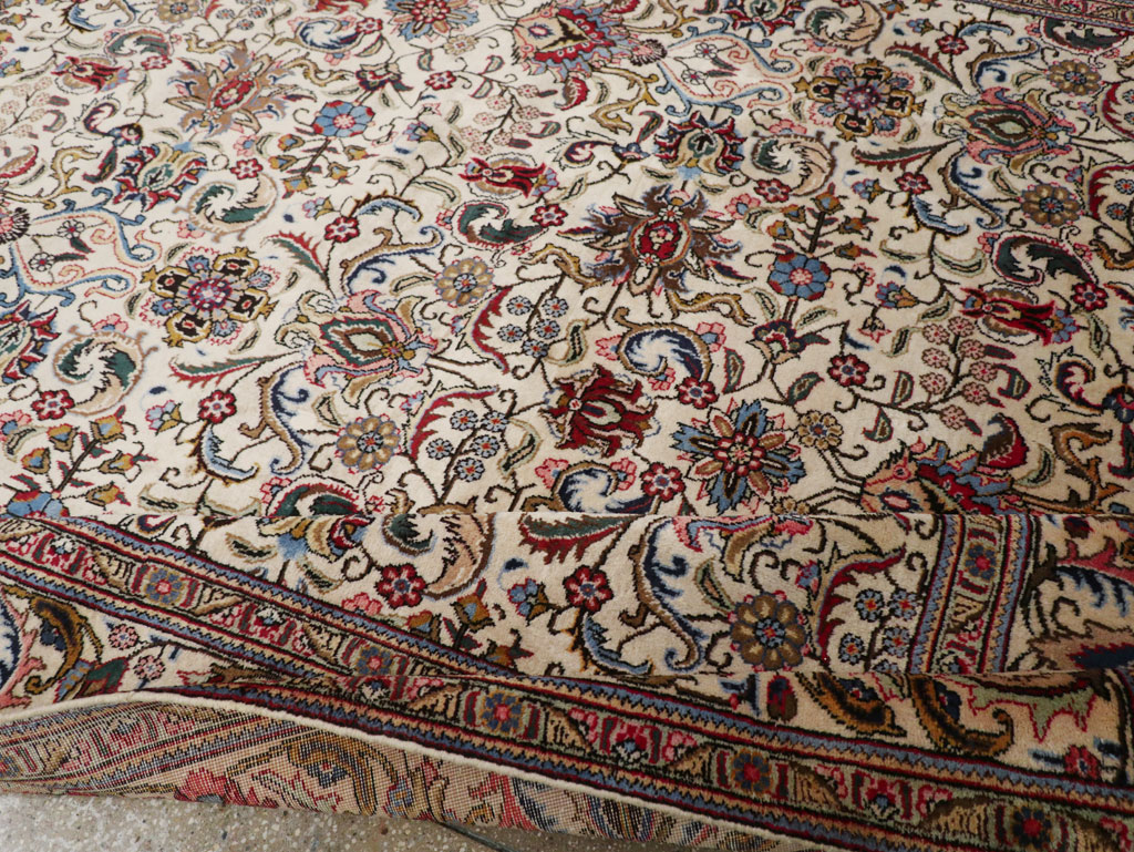 Vintage Persian Tabriz Room Size Carpet, No.33375 - Gss
