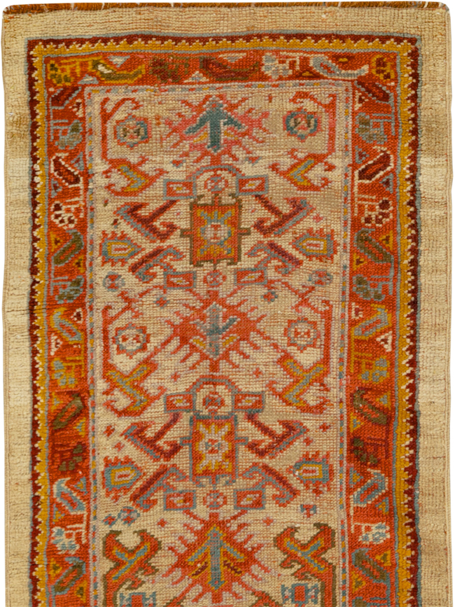 Antique Turkish Oushak Long Runner, No.33379 - Gss
