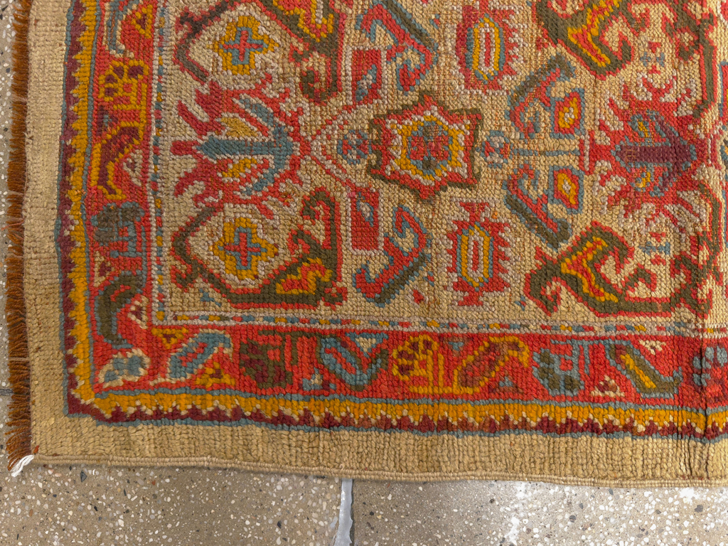 Antique Turkish Oushak Long Runner, No.33379 - Gss