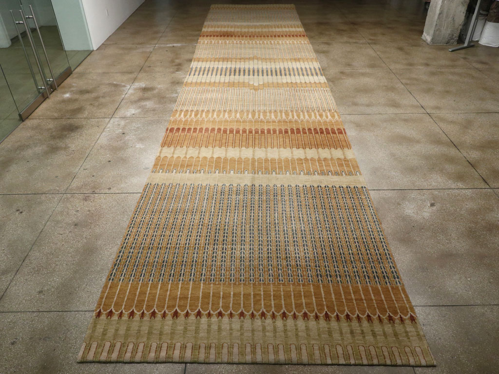 Modern Tibetan Long and Narrow Carpet, No.33382 - Gss