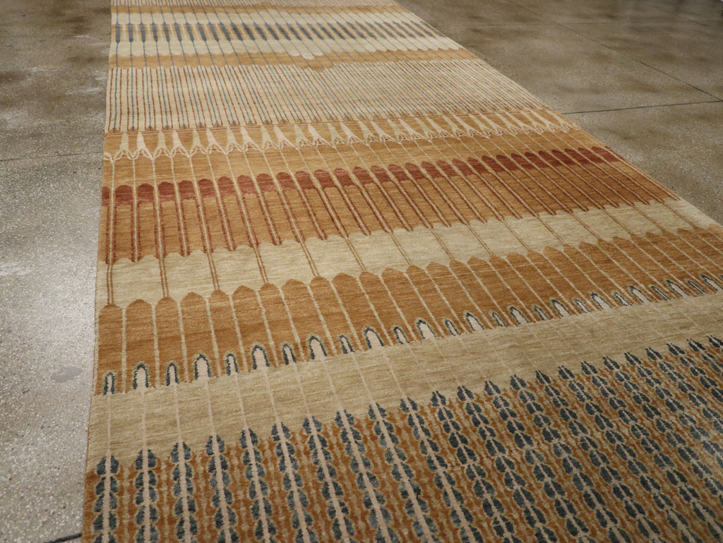 Modern Tibetan Long and Narrow Carpet, No.33382 - Gss