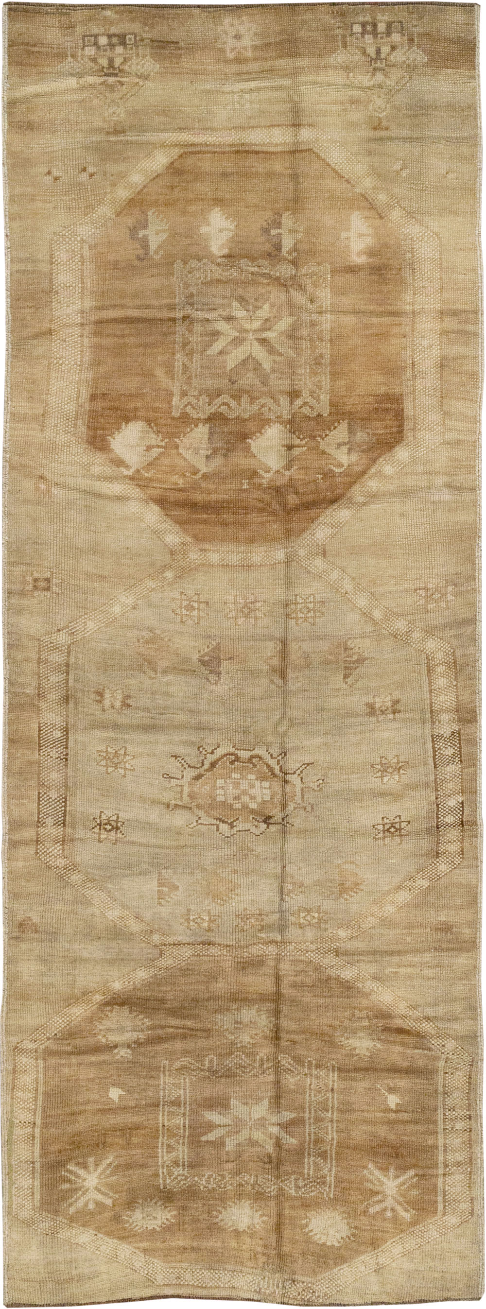 Vintage Turkish Anatolian Wide Runner, No.33387 - Gss