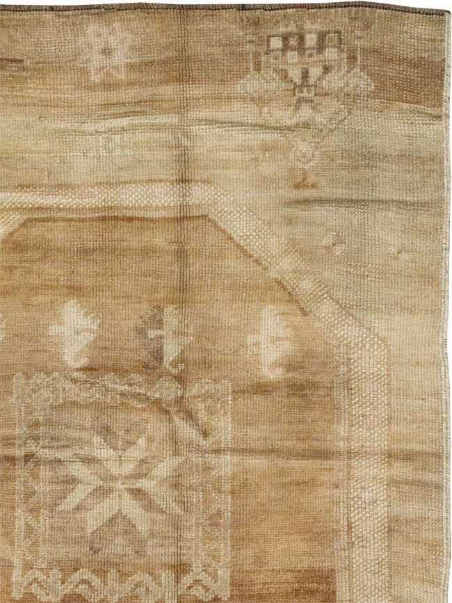 Vintage Turkish Anatolian Wide Gallery Runner, No.33387 - Gss