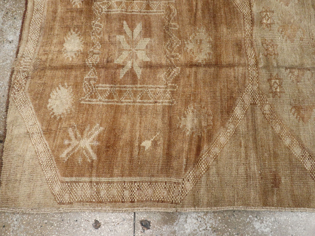 Vintage Turkish Anatolian Wide Gallery Runner, No.33387 - Gss