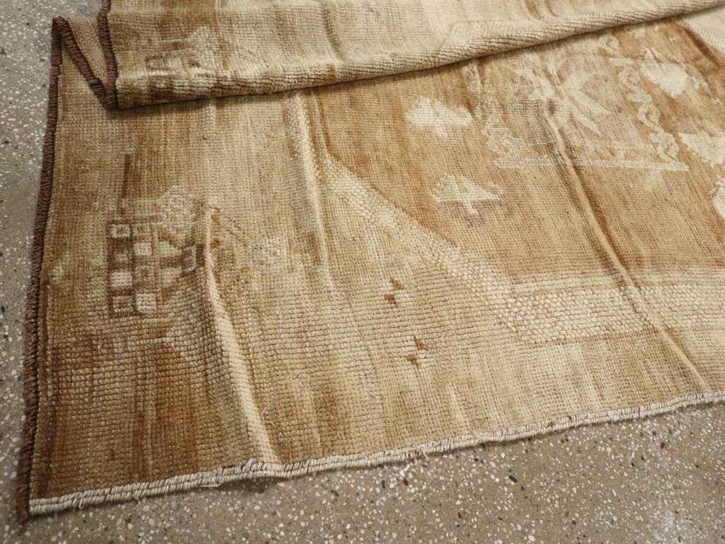 Vintage Turkish Anatolian Wide Gallery Runner, No.33387 - Gss