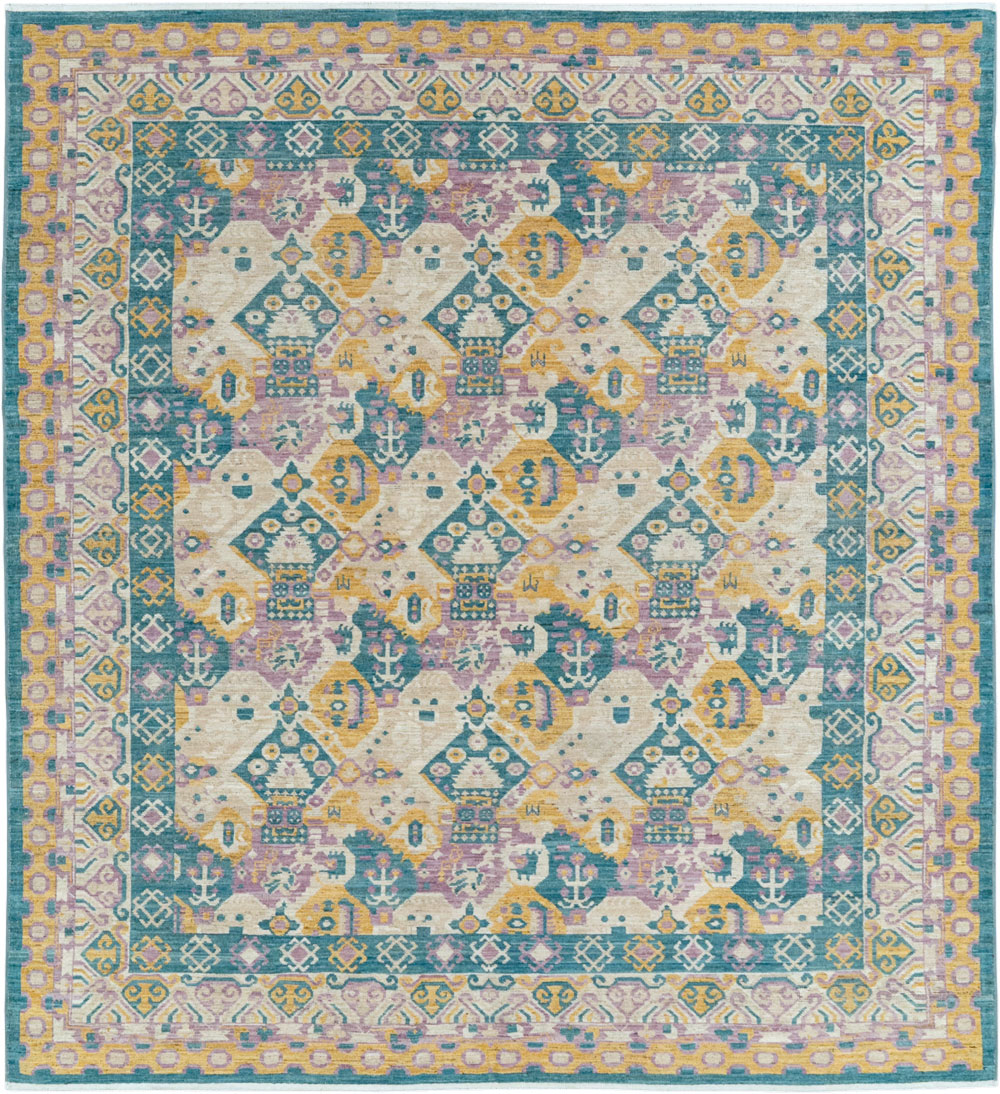 Modern East Turkestan Khotan Room Size Carpet, No.33391 - Gss