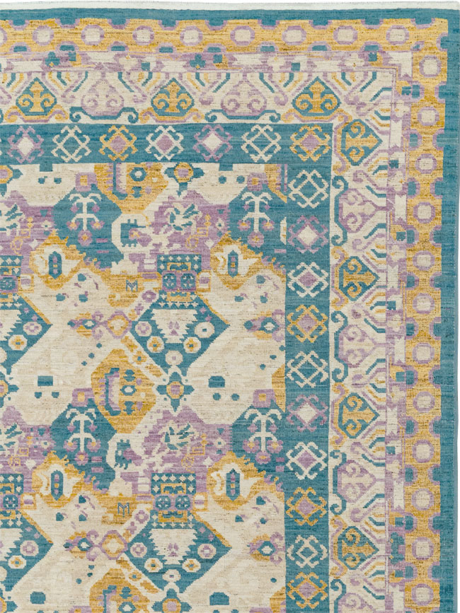 Modern East Turkestan Khotan Room Size Carpet, No.33391 - Gss
