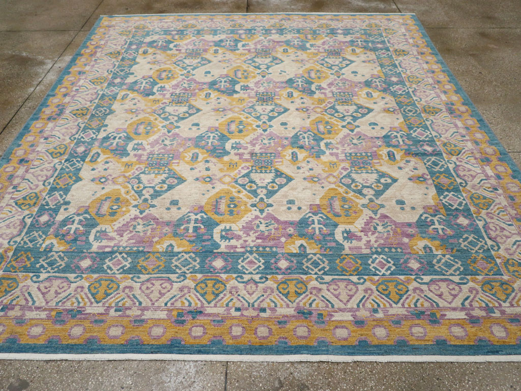 Modern East Turkestan Khotan Room Size Carpet, No.33391 - Gss