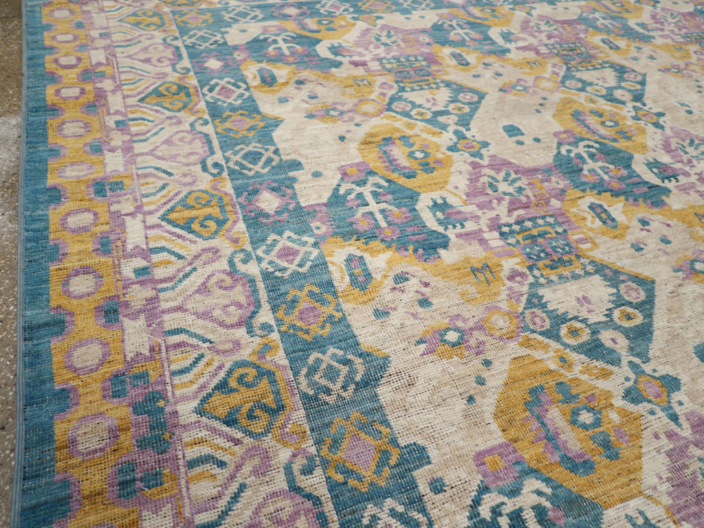 Modern East Turkestan Khotan Room Size Carpet, No.33391 - Gss