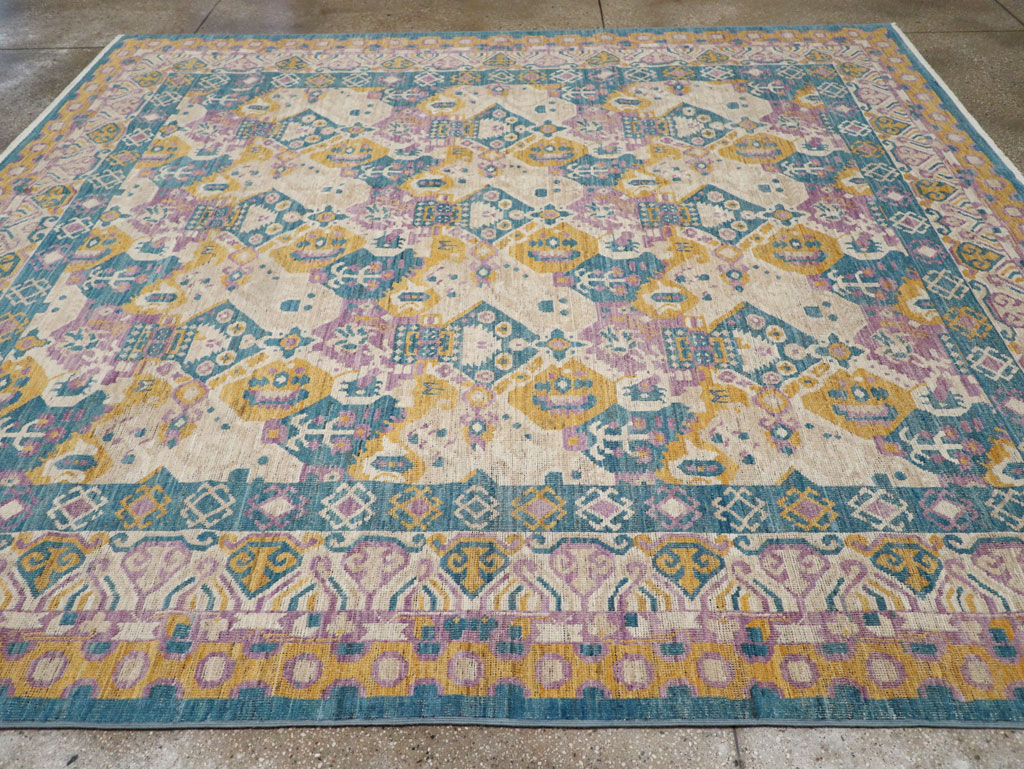 Modern East Turkestan Khotan Room Size Carpet, No.33391 - Gss