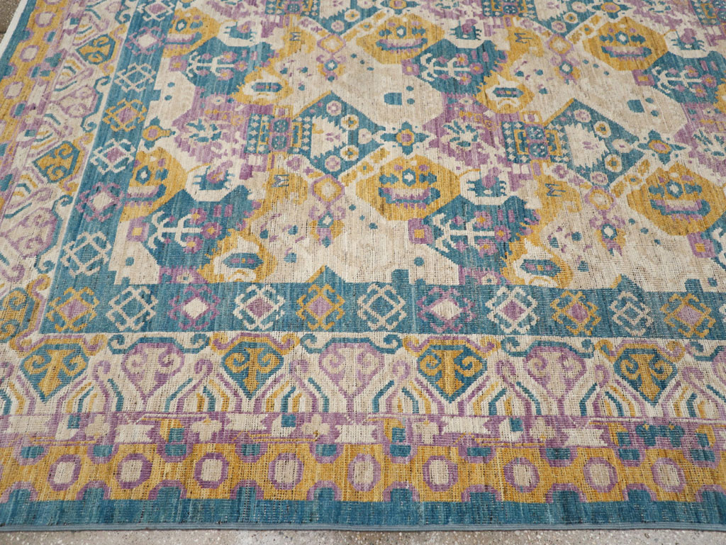 Modern East Turkestan Khotan Room Size Carpet, No.33391 - Gss